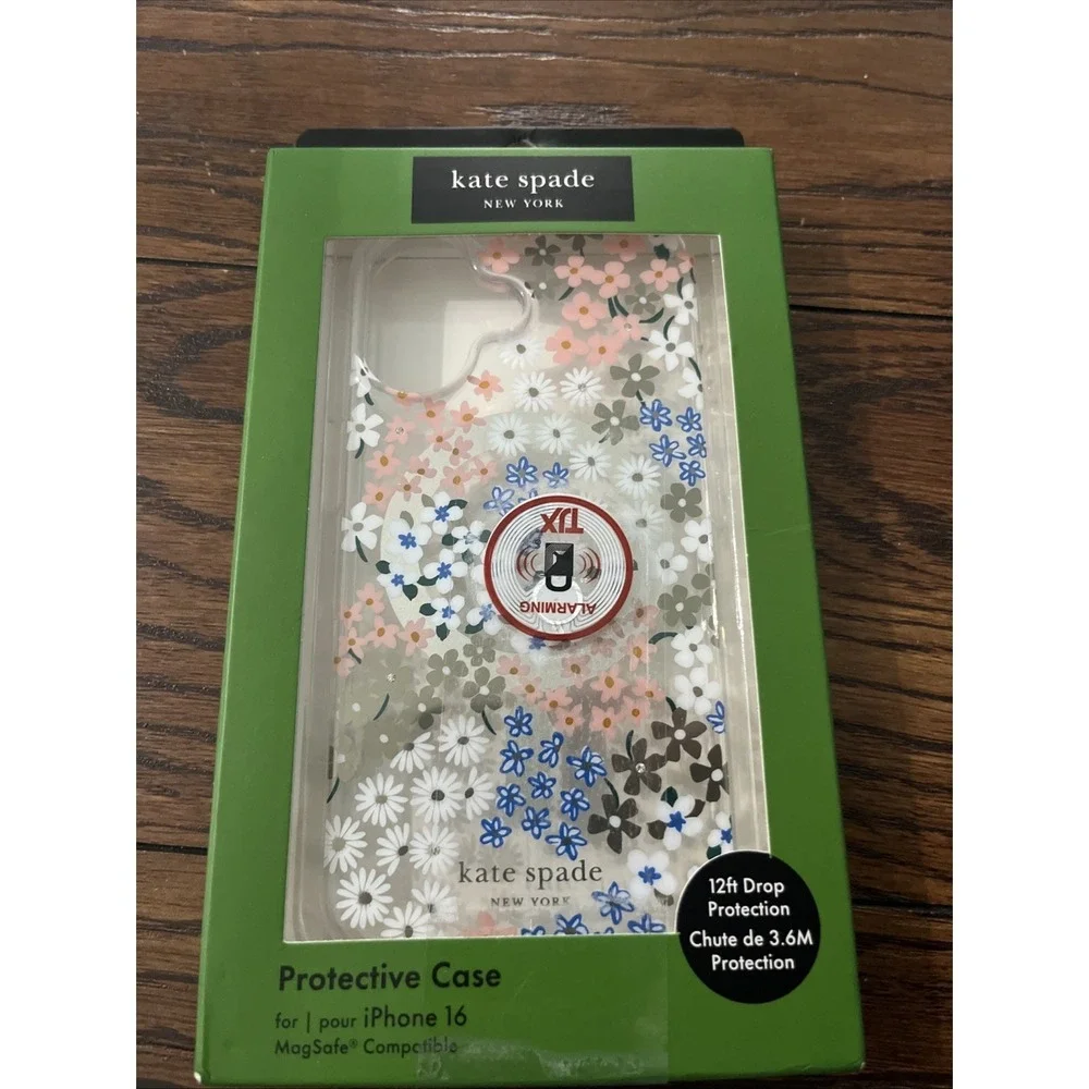 Kate Spade New York® Floral Clear Phone Case for iPhone 16 - Picture 2 of 3
